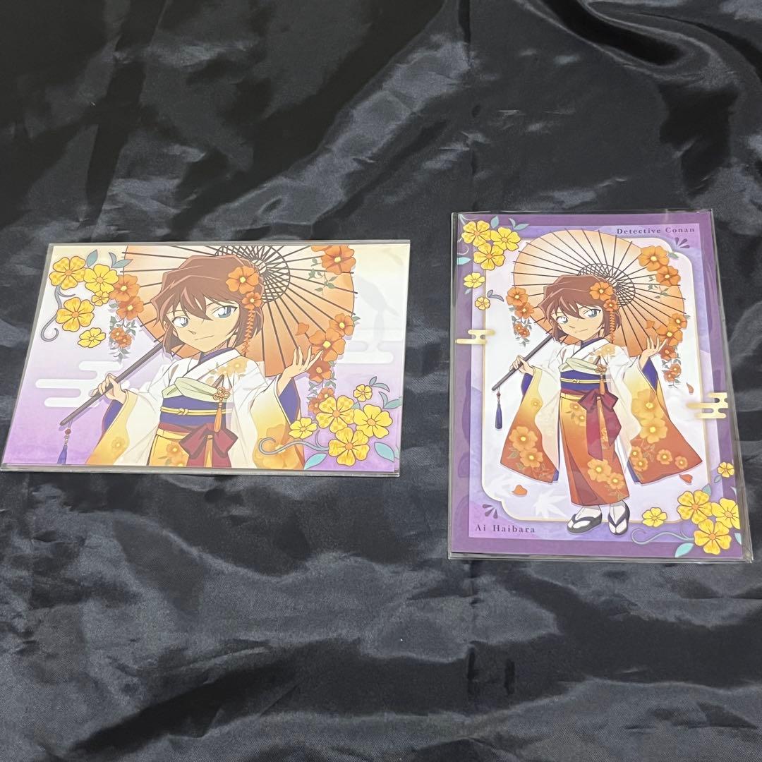 名探偵コナン AGF 秋の華和装 灰原哀 クラックス スパークル缶バッジ