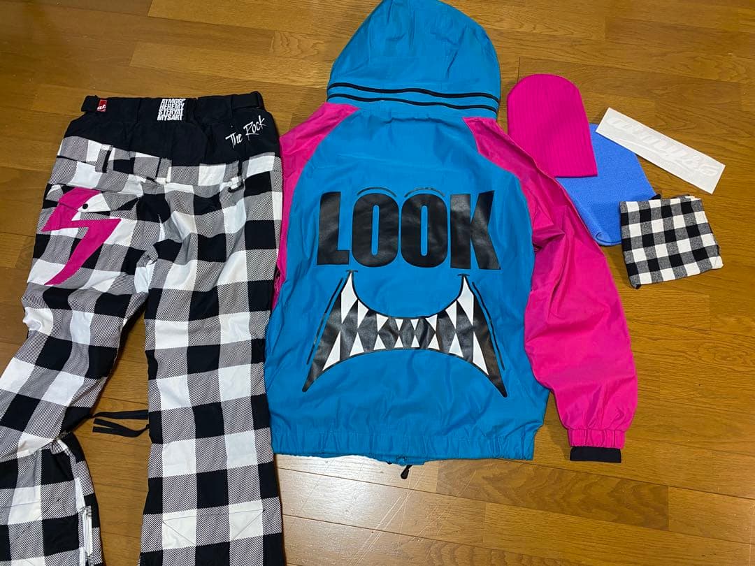 ※裾キズあり ATMYS アトマイズ LOOK スノーボードウェア