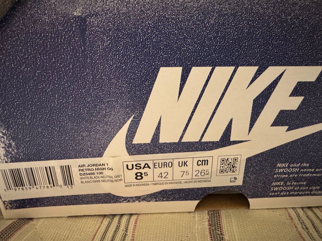 AIR JORDAN 1 RETRO HIGH OG 26.5 US8.5 新品