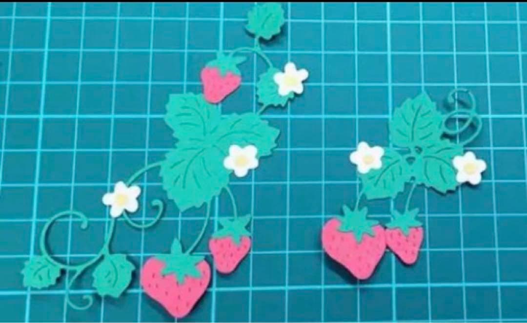 アルバム飾り　イチゴ狩りセット　オーダー受付中(^^)v