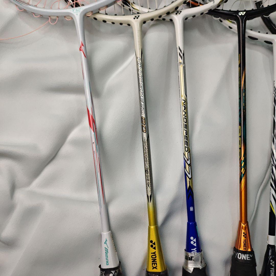 【ヒビ有り・ジャンク】バドミントンラケット 17本セット