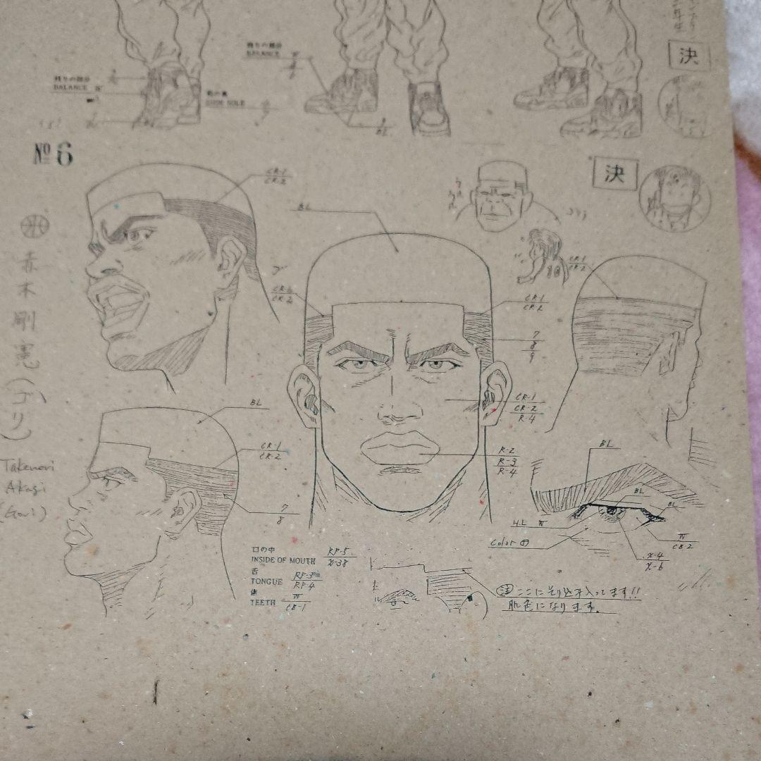 スラムダンク・赤木「セル画・原画の下書き」