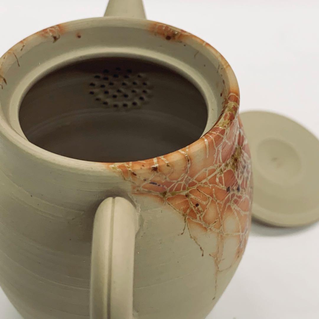 【茶壺25    後手　藻がけ】浅井楽然