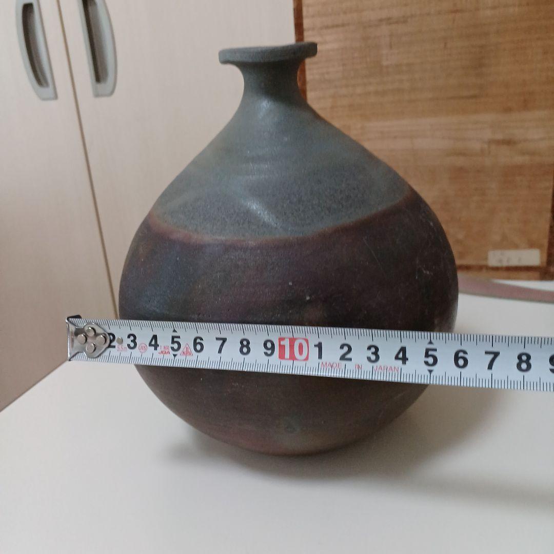 備前焼、花瓶、よう変、柴岡正志作。