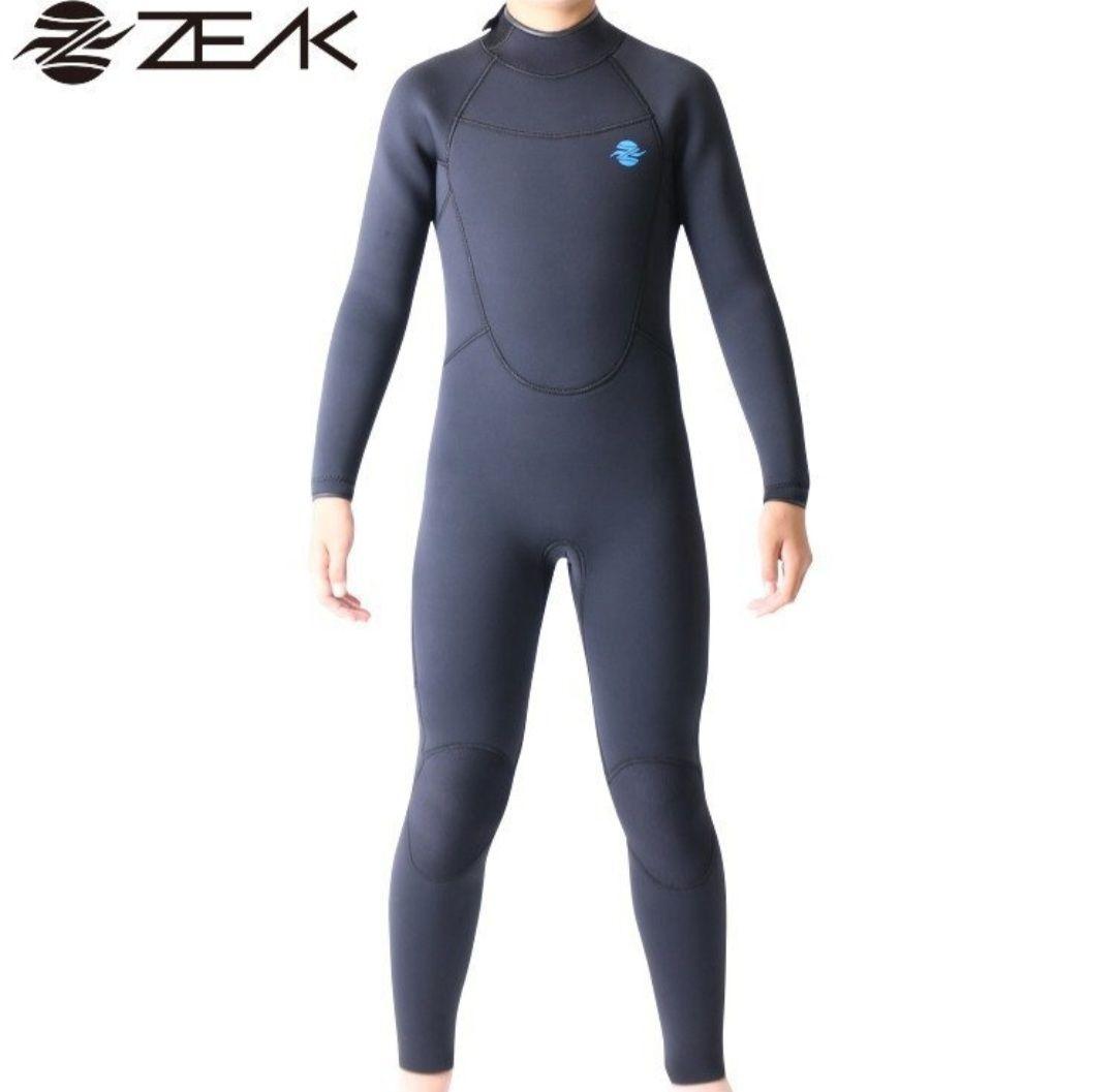 【新品】 ウェットスーツ セミドライ ZEAK 子供用 6×4mm 160サイズ