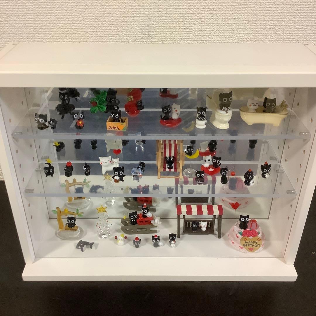 ガラス細工 くろねこ クロネコ 黒猫 黒 猫 ミニチュア その他 33個