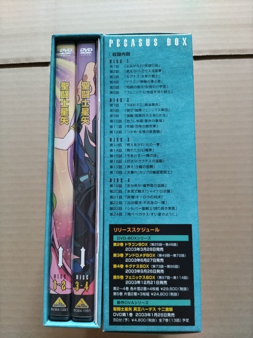 聖闘士星矢 ペガサス BOX 1（初回生産限定版）