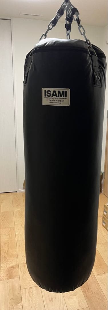 美品　イサミ　ISAMI サンドバッグ　吊り下げ　日本製　120cm
