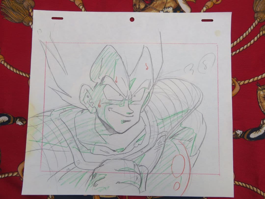メ*ロ様 ドラゴンボール セル画 原画 ベジータ クリリン 悟飯 当時物