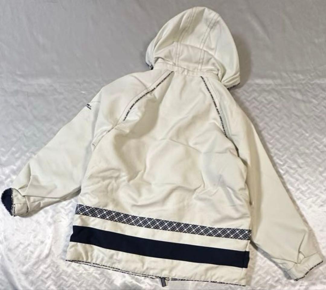 極美品　ellesse スキーウェア　上下セット　白と紺色　レディースL程度