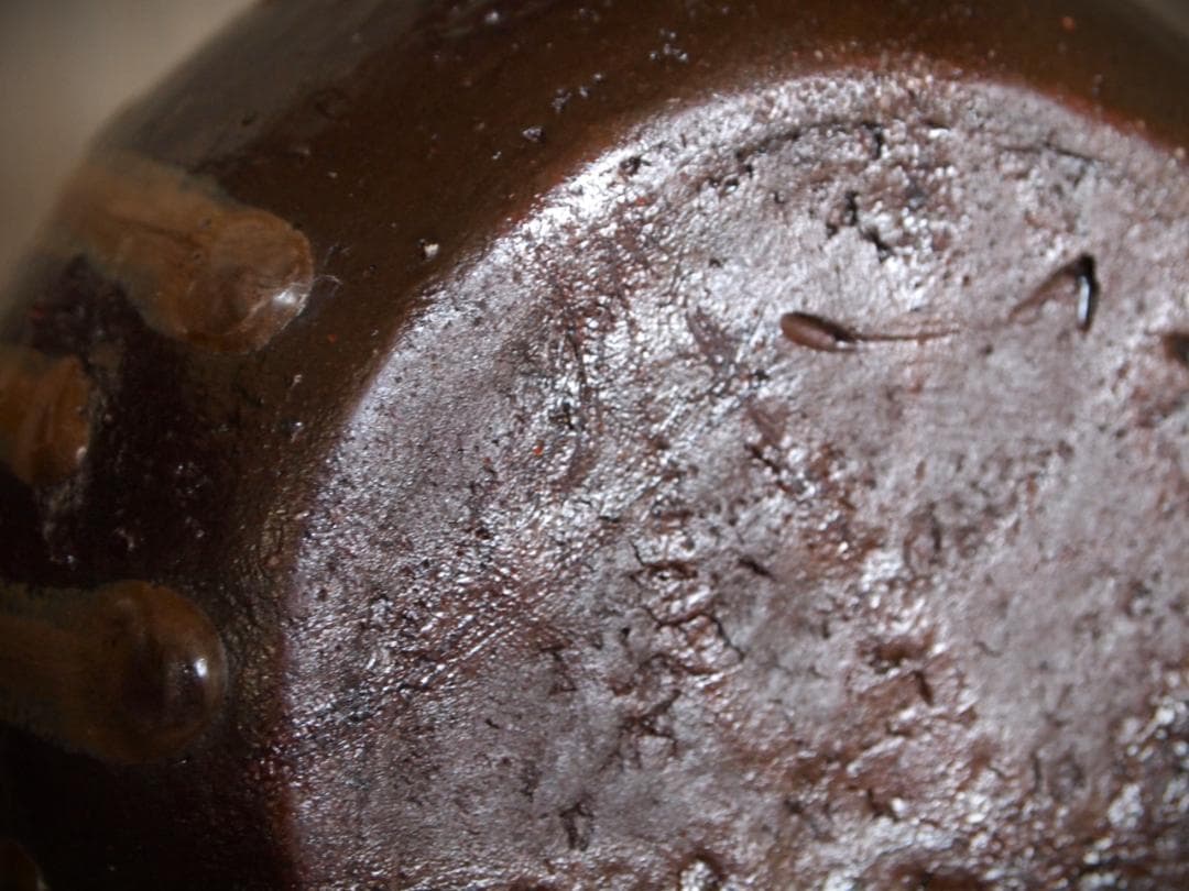 人気作家★竹中健次【師：人間国宝　伊勢崎淳】★伊部（黒）蕪徳利★共箱