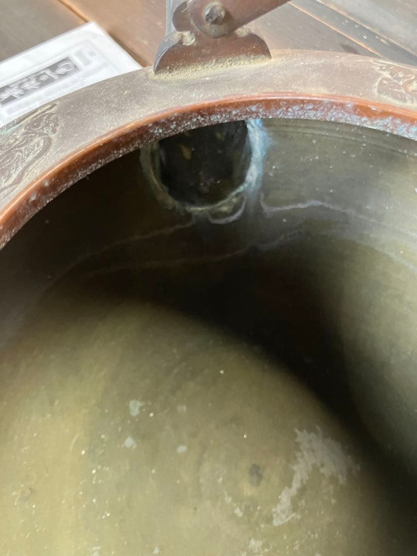 ドラゴン彫刻 鉄瓶 直径約20cm