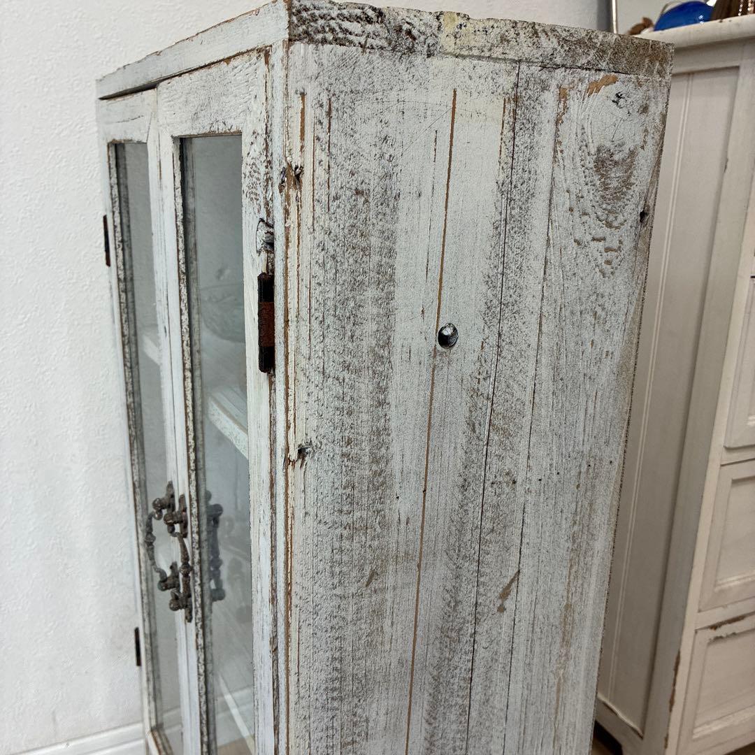 ヴィンテージ ガラスキャビネット ※本体のみ。中身は付きません