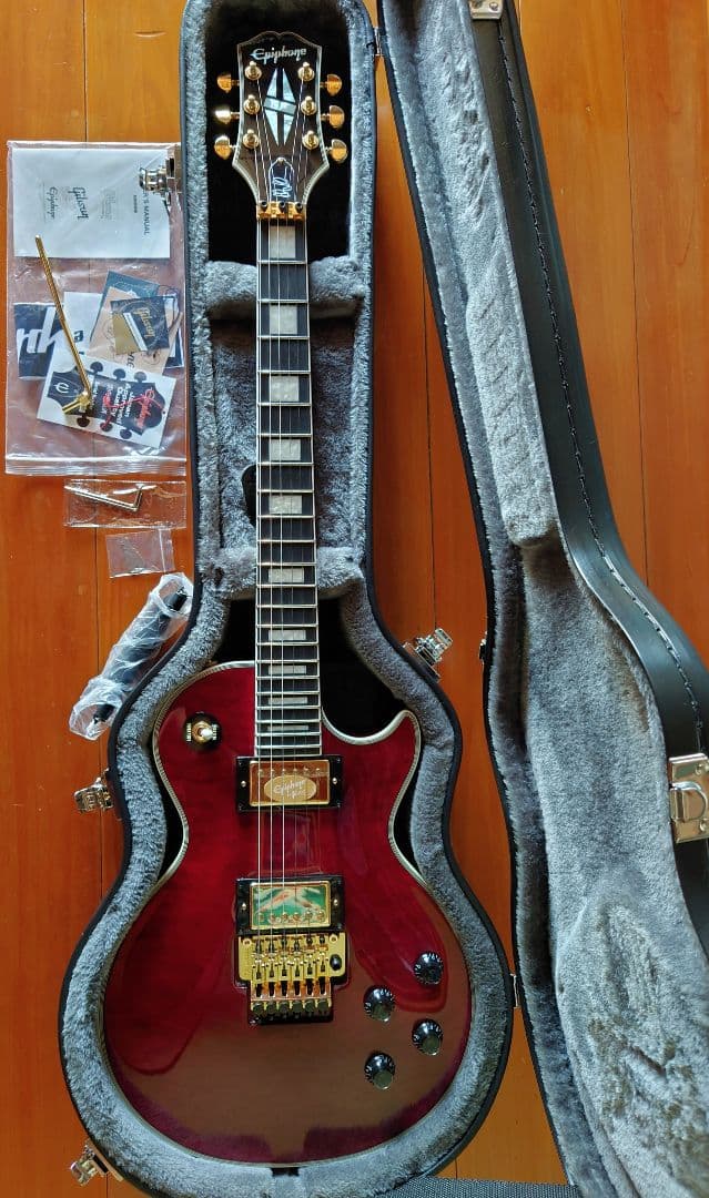 エピフォン レスポールカスタム Alex Lifeson Axcess