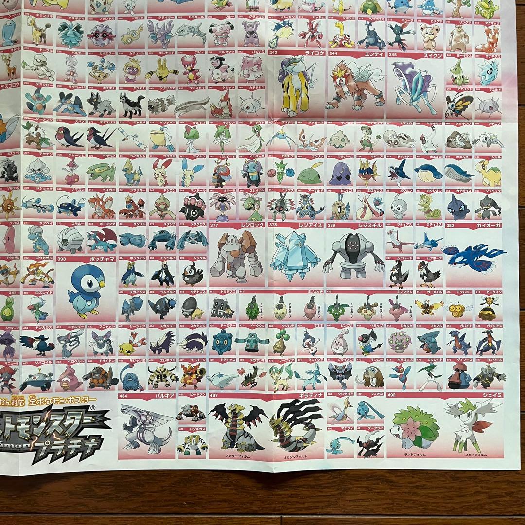 ポケモン　ポスター　付録　ルビー　サファイア　金銀　グリーン　レッド　ミュウツー