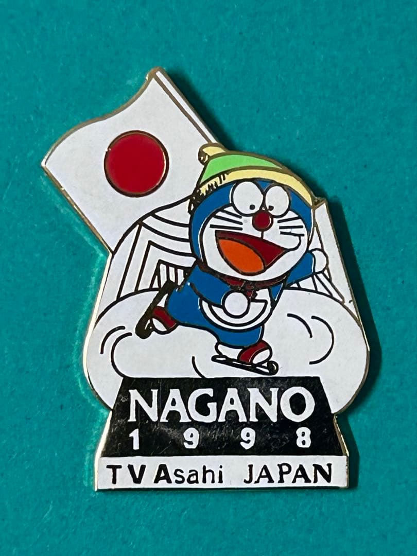 【非売品】 長野 シドニーオリンピック テレビ朝日ドラえもんピンバッジ3個セット