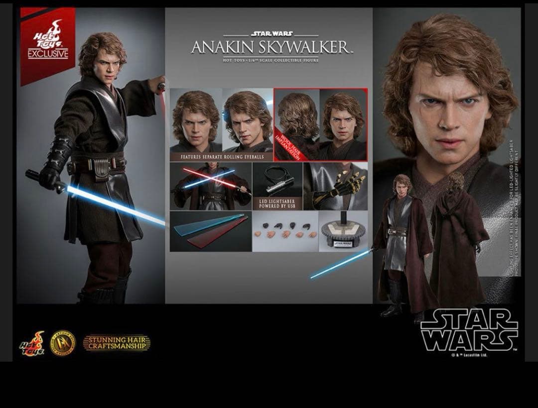 ホットトイズ 1/6 アナキン スカイウォーカー DX34AE アルチザン