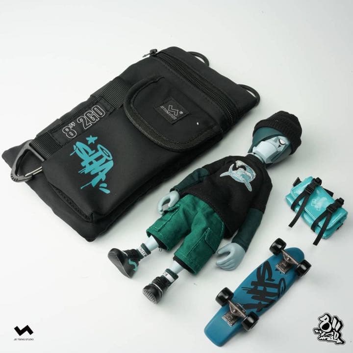 新品未開封 JT STUDIO 8” 2GO 西遊記 スケートボード フィギュア