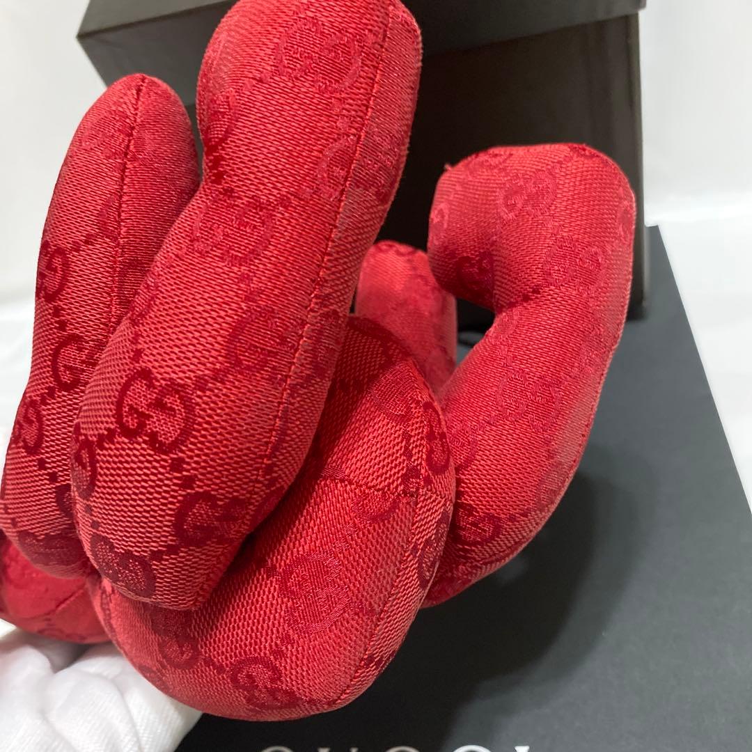 美品　グッチ　GUCCI　テディベア　GGブランドロゴ総柄　キャンバス地　箱有