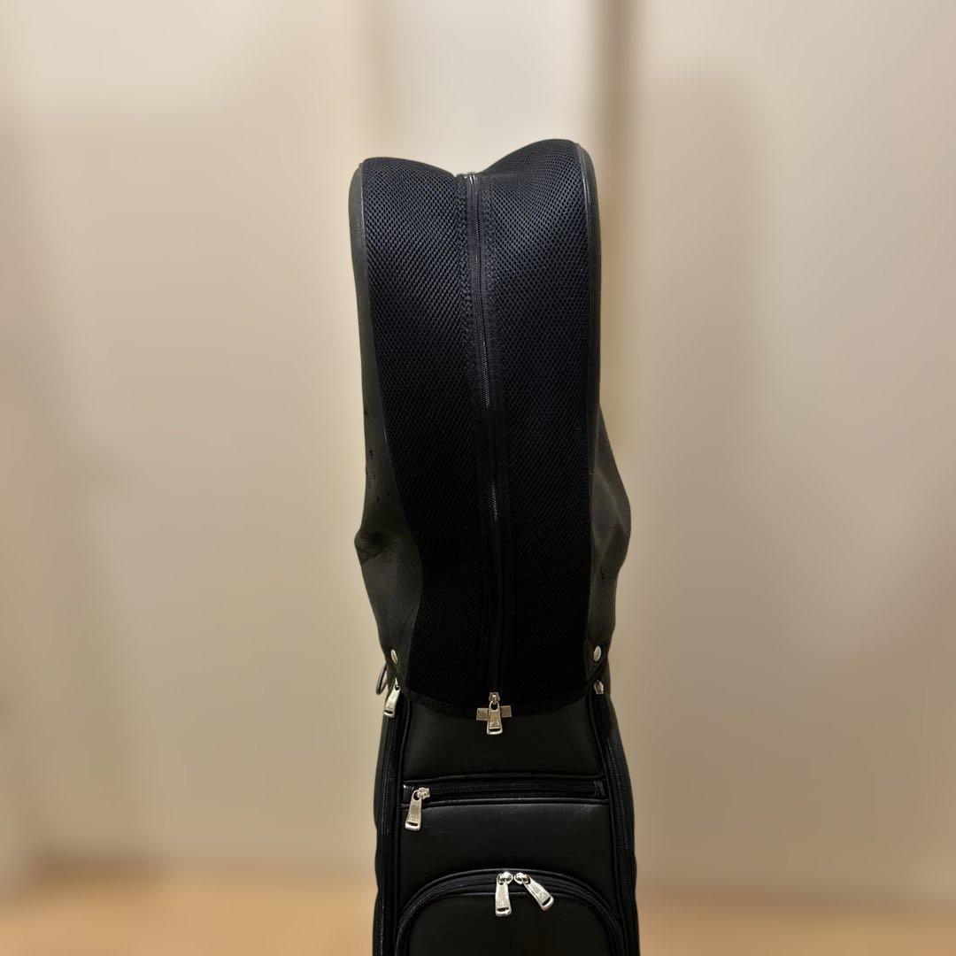 adidas キャディバッグ黒 ブラックヘッドカバー付き