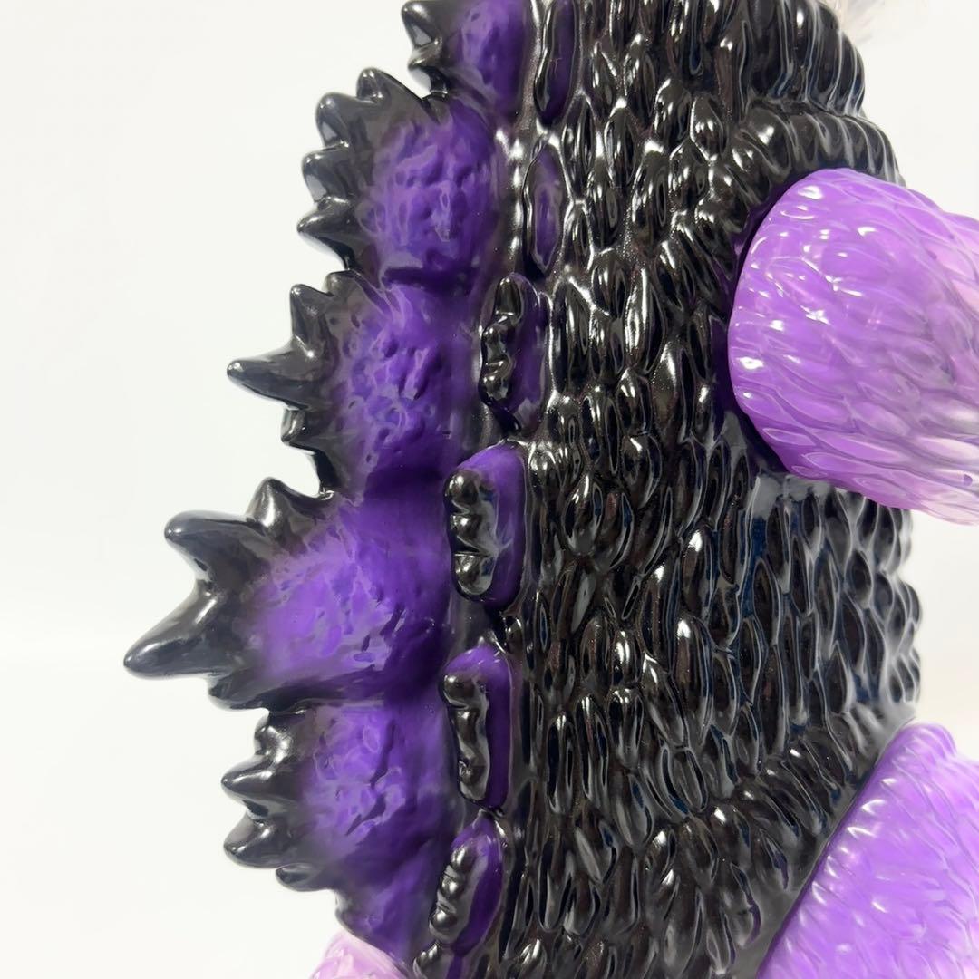 新品希少 シークレットベース アトモス スケルトン ゴジラ ソフビ パープル