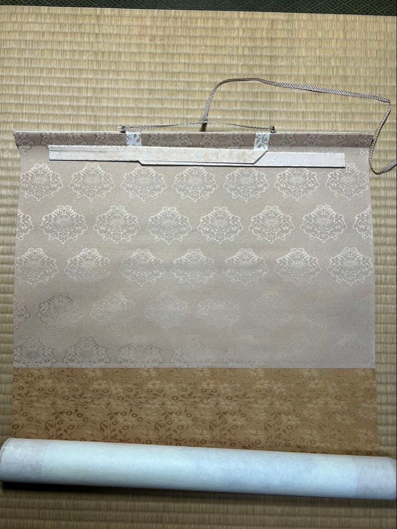 新年縁起物　高砂夫婦未使用 筆者國広　長期保管品安価で！ サイズ約180x53