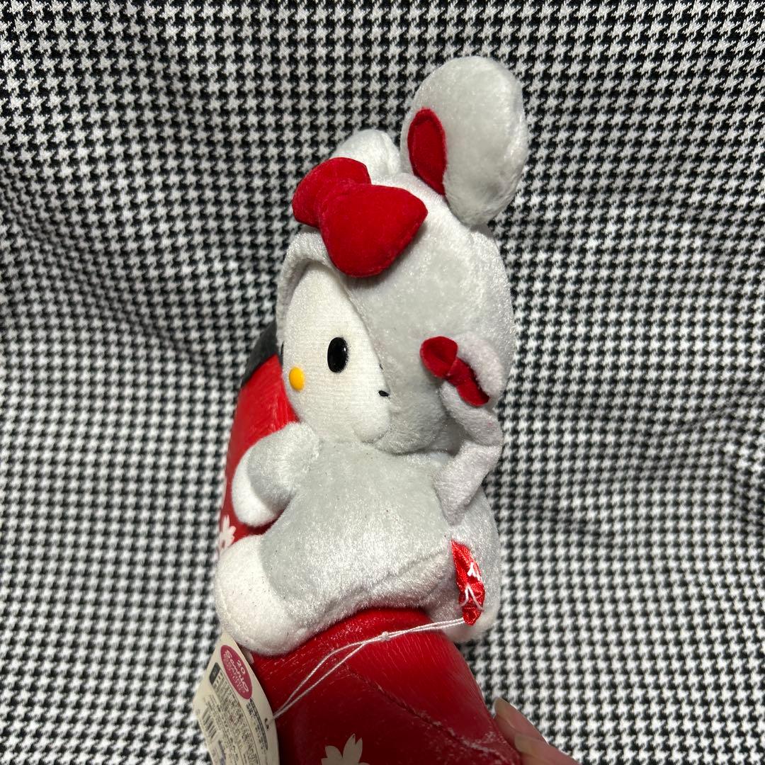 ハローキティ　唐辛子に乗ったねずみのキティ　ぬいぐるみ　激レア　レトロ　着ぐるみ