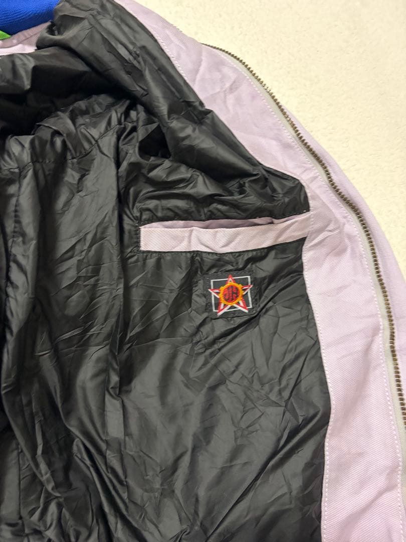 NBA チーム刺繍アウタージャケット 薄紫色