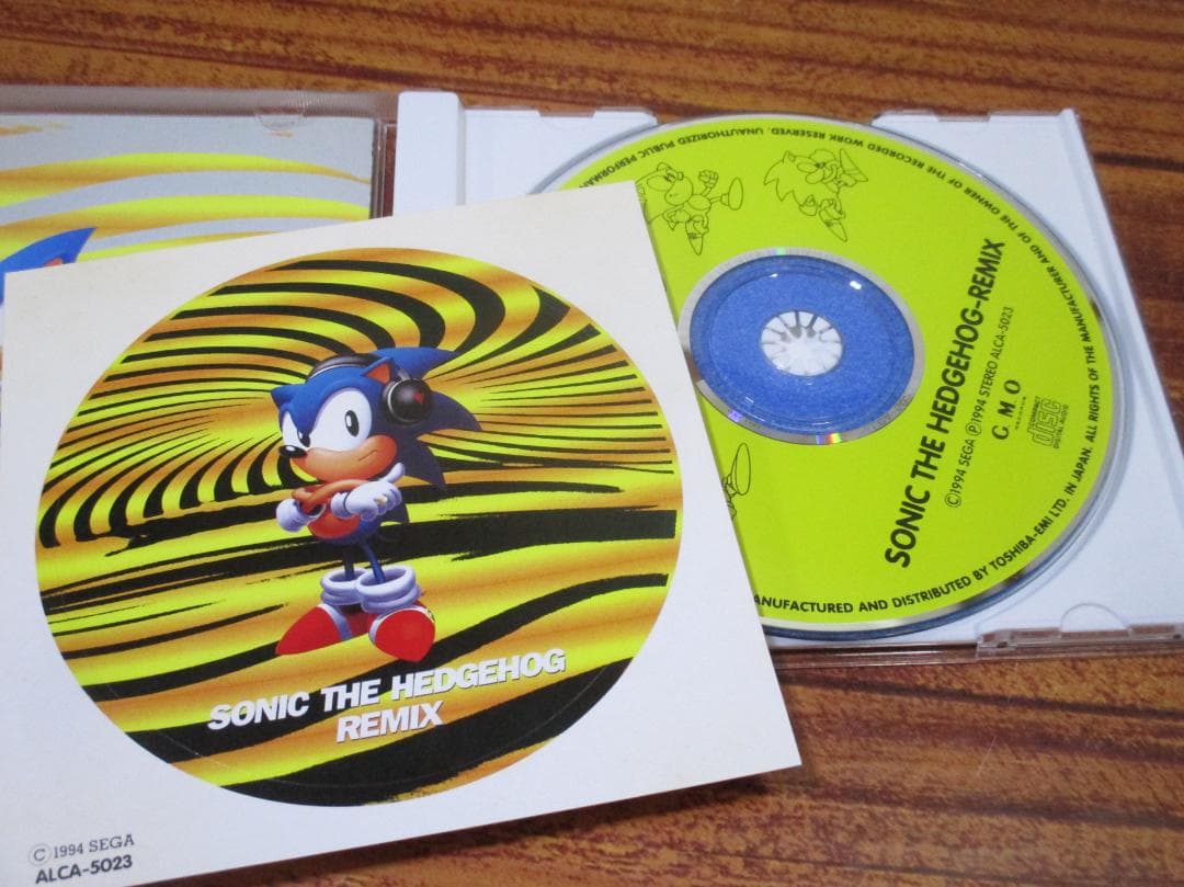 ソニック・ザ・ヘッジホッグ・リミックス　CD　帯つき　シールつき