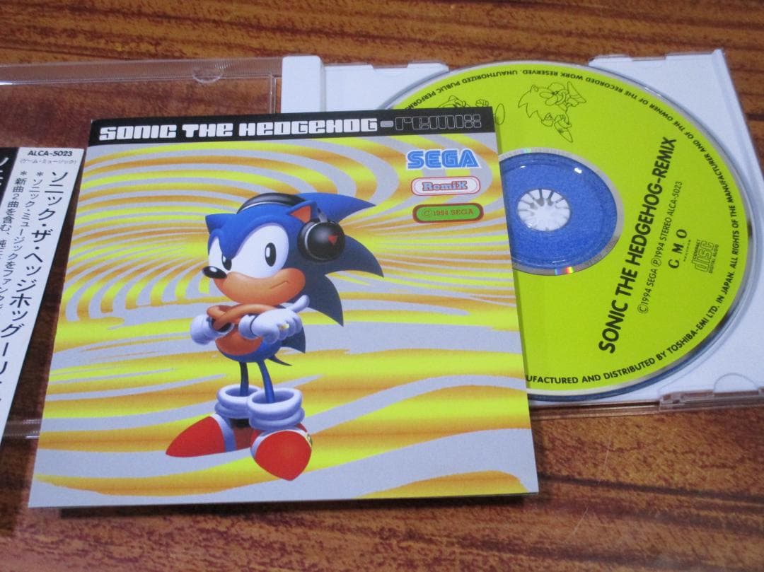 ソニック・ザ・ヘッジホッグ・リミックス　CD　帯つき　シールつき