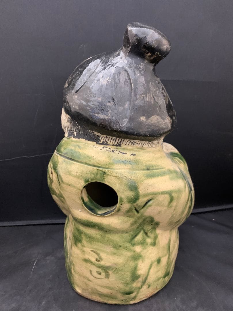 信楽焼 庵たぬき 狸 タヌキ 縁起物 置物 陶芸 陶器 狸信楽