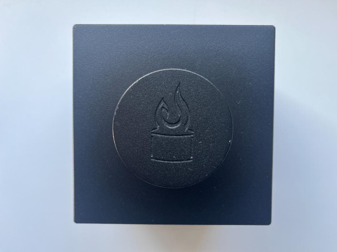 フリッカーファイヤー 四角型 インドアキャンプ 室内焚き火台 アルコール式