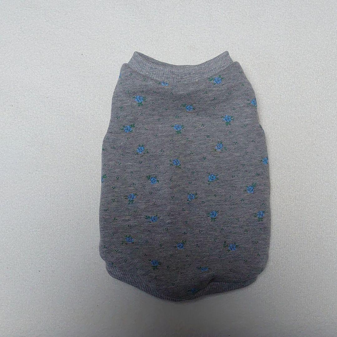 犬服 S わんこの普段着　タイニーローズ　ブルー