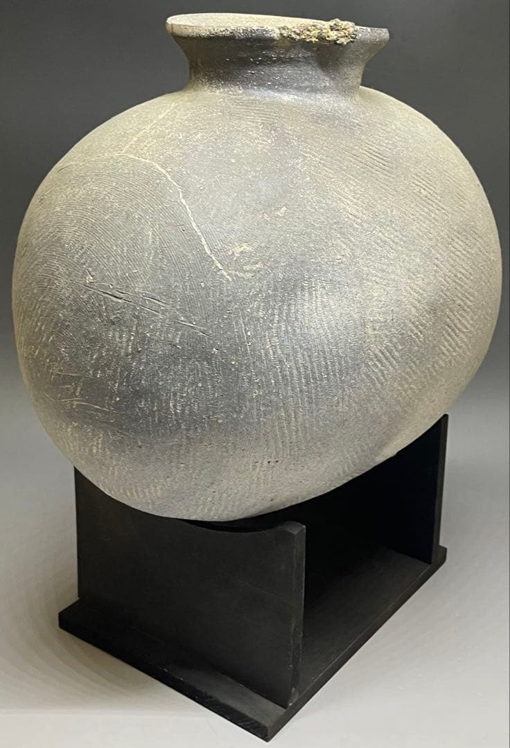 須恵器　新羅土器　特大　俵壺　y117