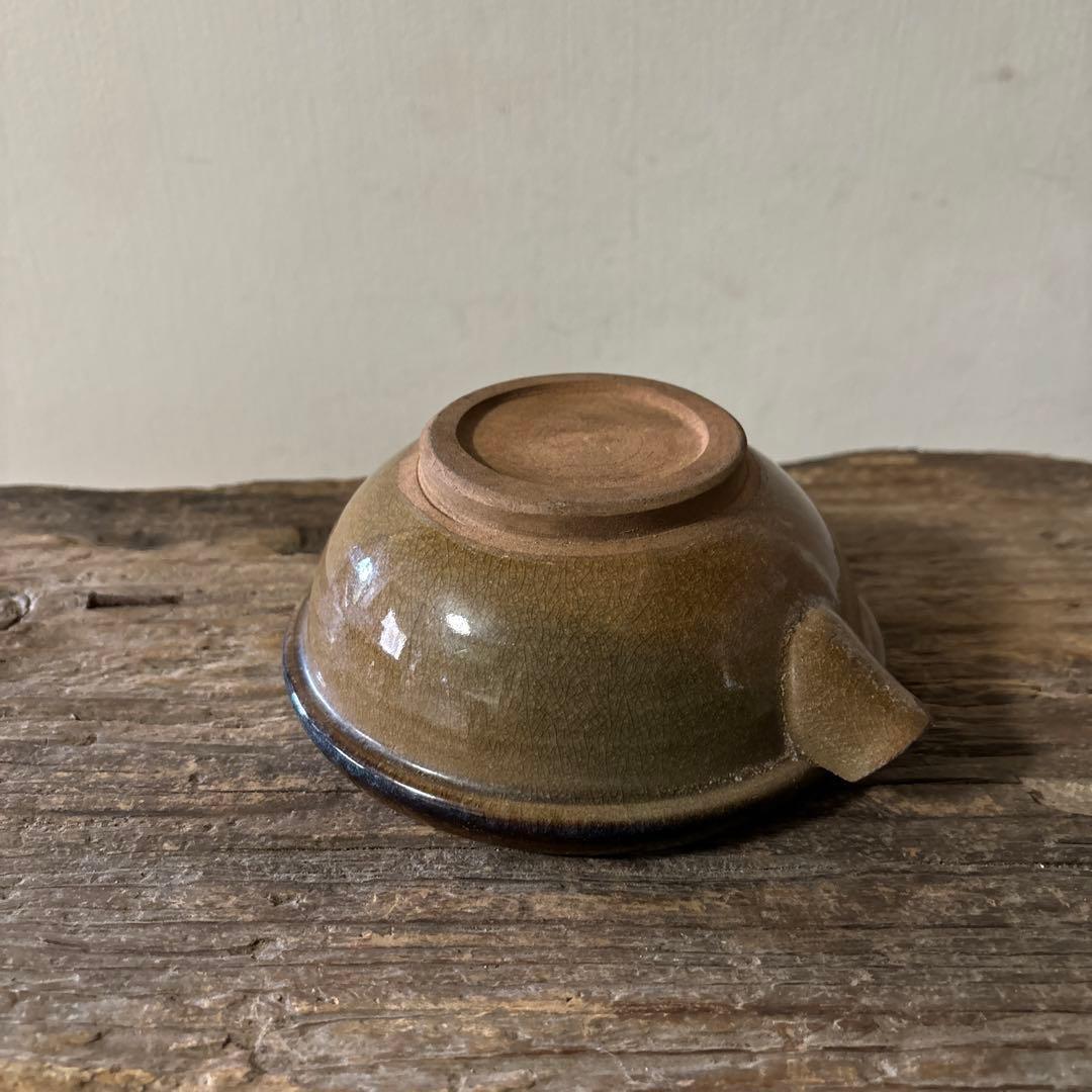 古い小砂焼片口　平清水　酒器　アンティーク　骨董　古民芸　検:白洲正子　李朝