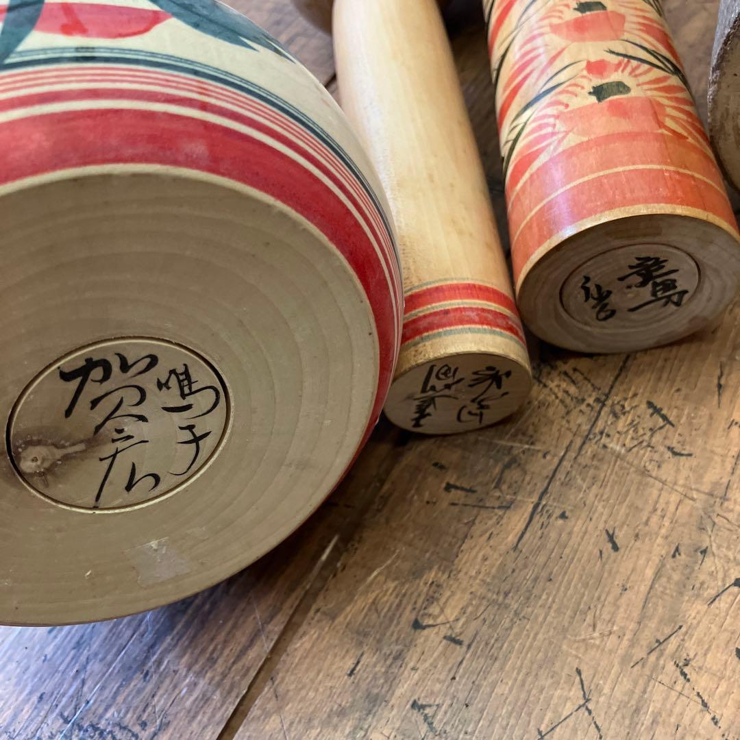 昭和レトロ 伝統的な木製こけしコレクション こけし 小芥子 まとめ売り 置物