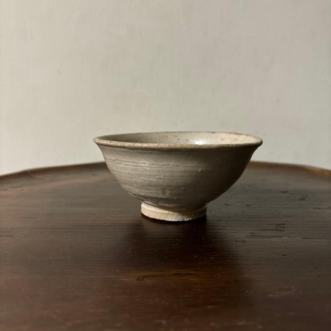 李朝小鉢　堅手　白磁　小服茶碗　大盃　韓国アンティーク　古道具　古民芸　古陶磁
