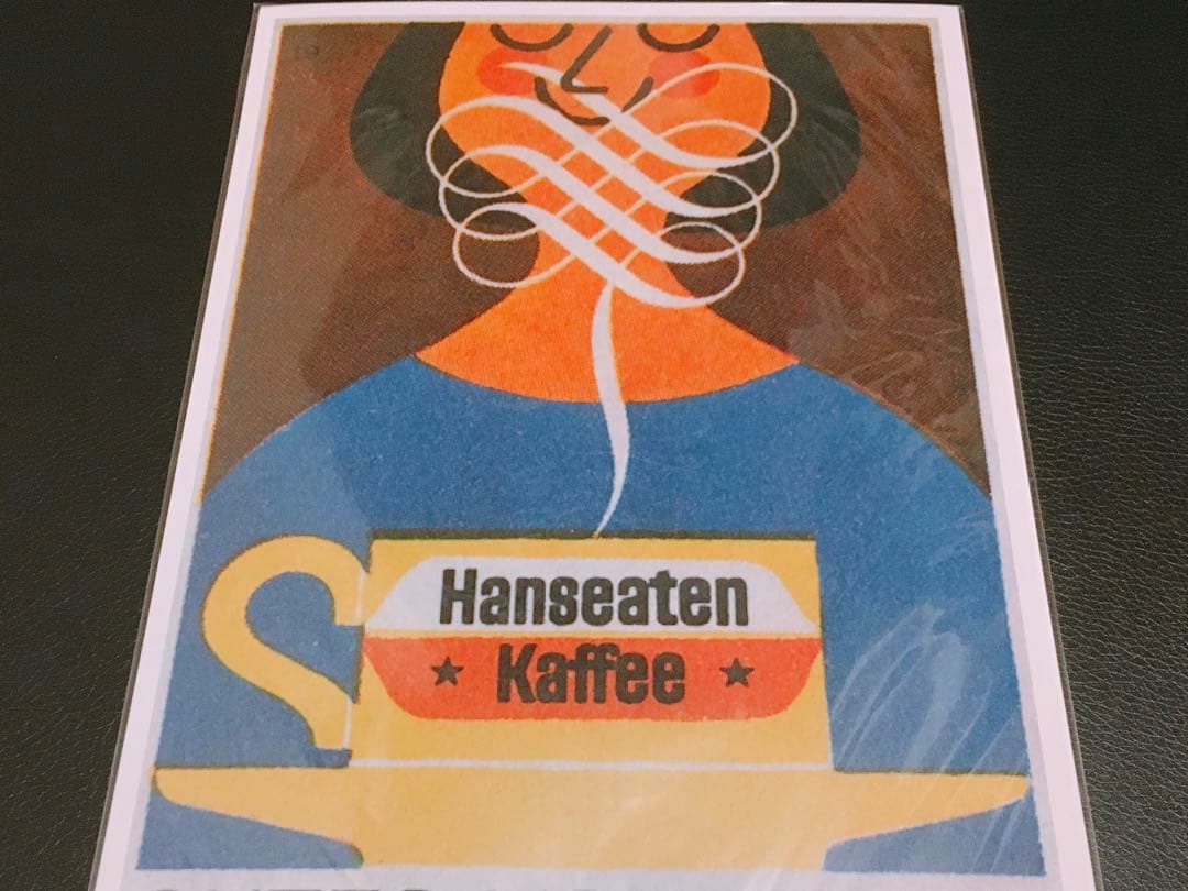 海外品　カフェ風アート　B5判ポスター