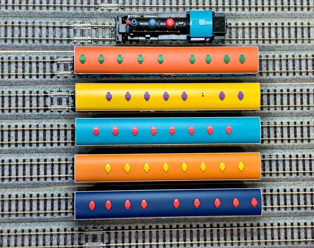 ☆極レア 超映えモデル☆彡 ディスカバー・ジャパン ”ポンパ号” 6両セット