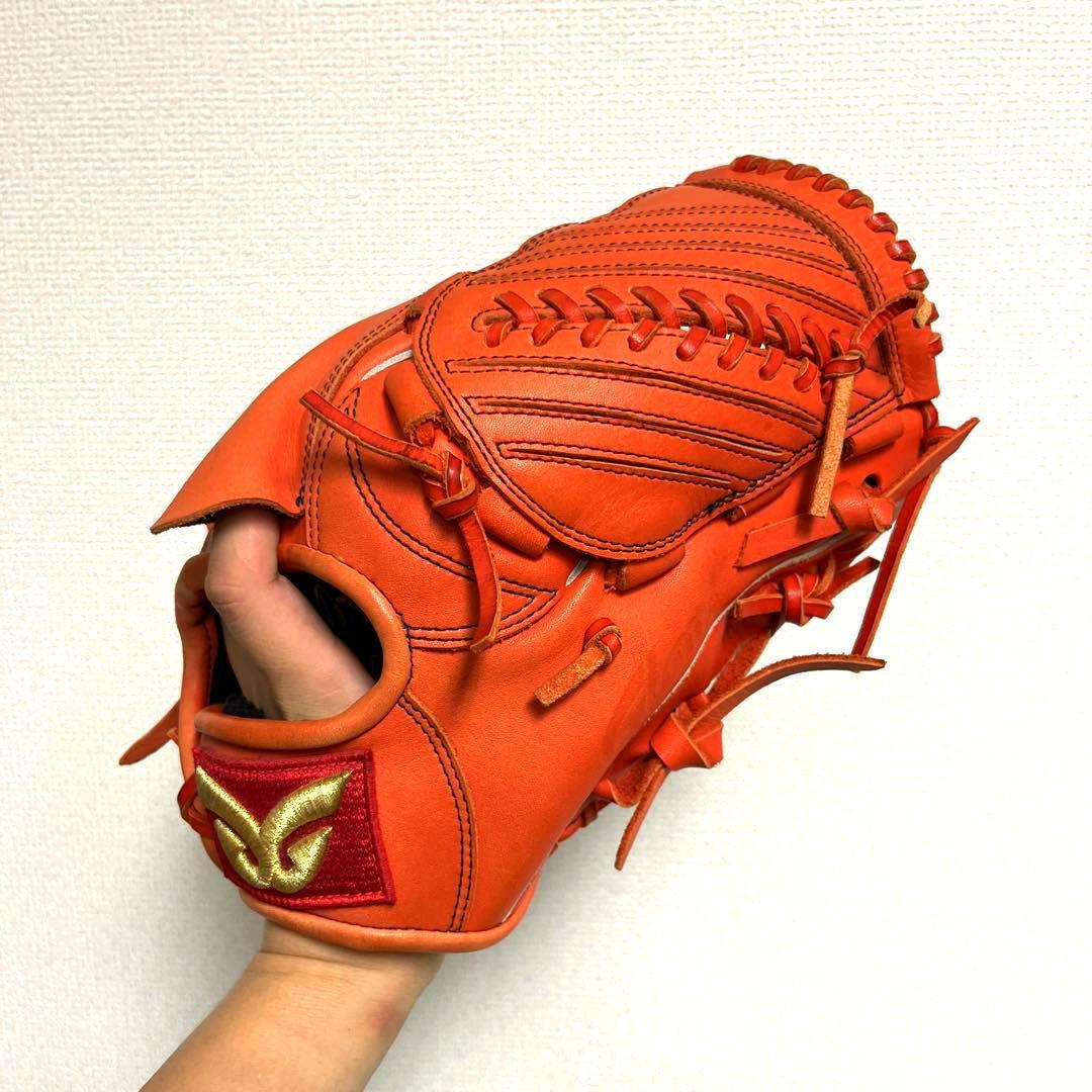 969 グロム GROM 型抜群 極美品 即戦力 硬式 投手用グローブ