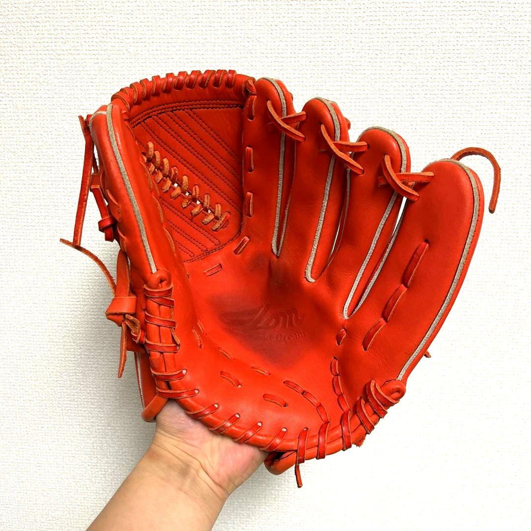 969 グロム GROM 型抜群 極美品 即戦力 硬式 投手用グローブ