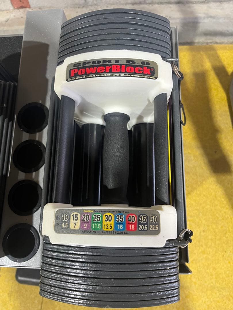 PowerBlock パワーブロック22.5kg×2個　スタンド付き　可変式