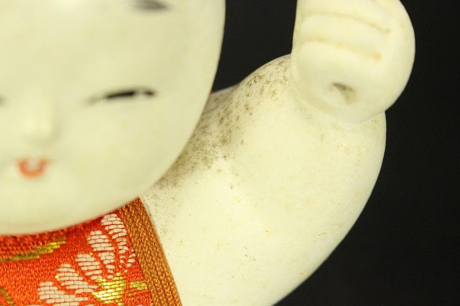 かわいい 郷土人形 太鼓持ち童人形 共箱(ZE434)