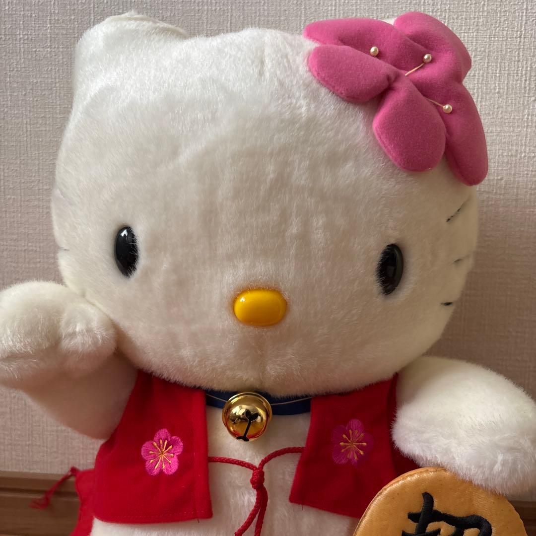 ハローキティ 大きなぬいぐるみ 46×33 希少