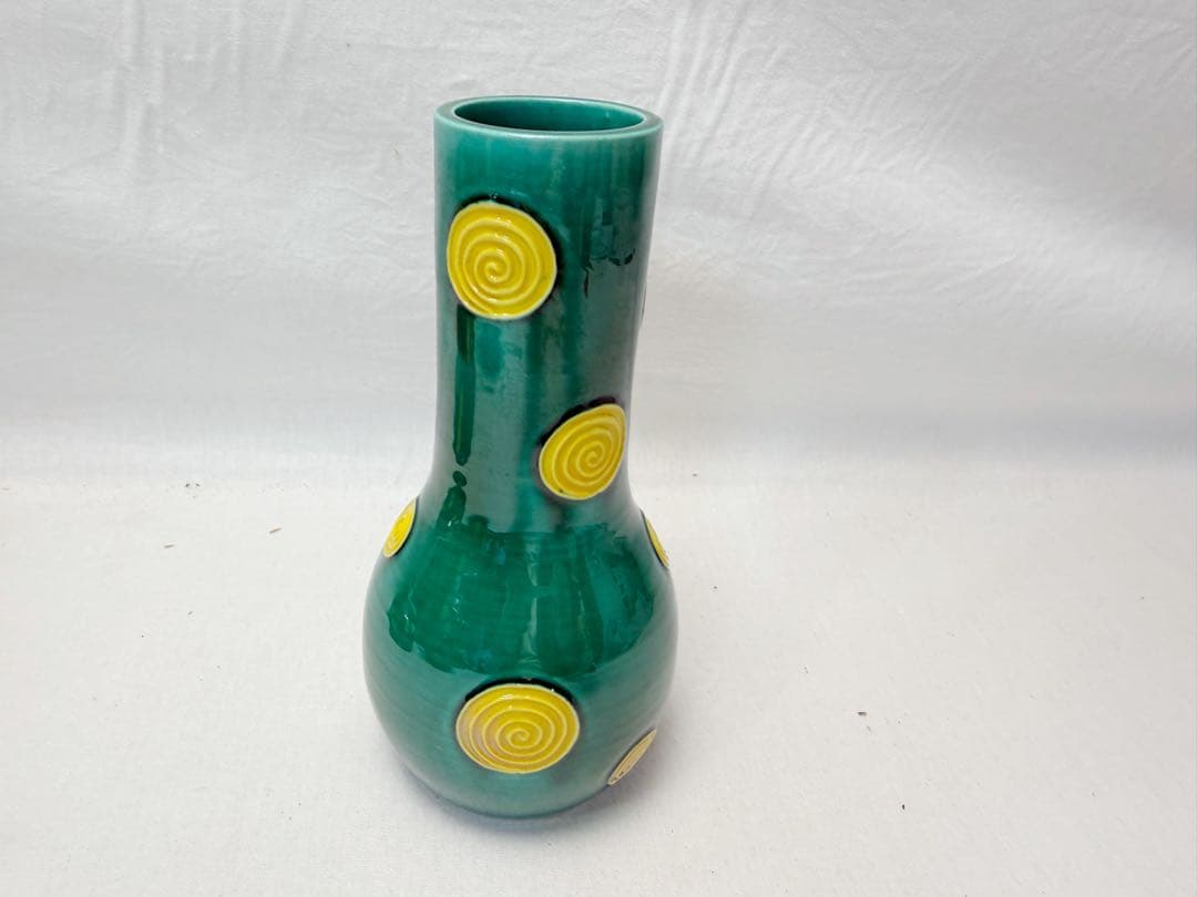 ほぼ未使用 茶道具 平安 祥堂造 青交趾渦文 台子 皆具 淡々斉好写 陶印 共箱