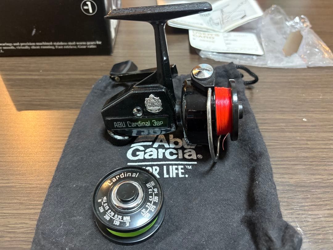 ABUカーディナル3BP アブガルシア　スピニングリール　替えスプール付き