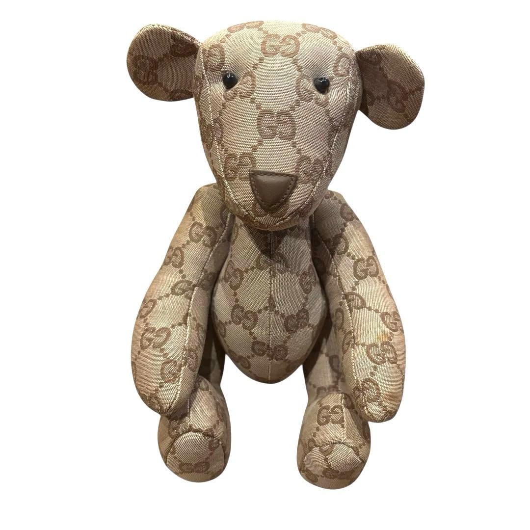 【良品】GUCCI GGパターン ぬいぐるみ