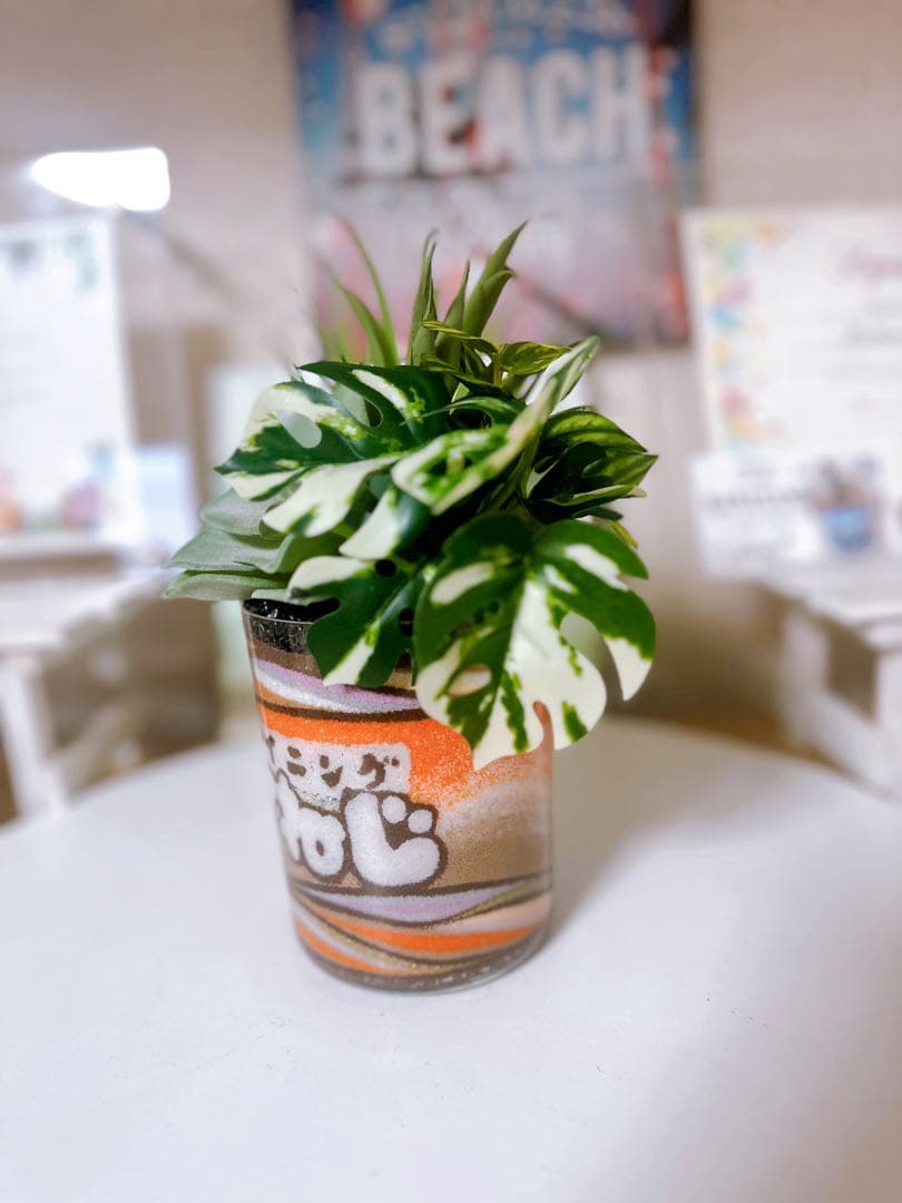 カラーサンドアート　周年祝い