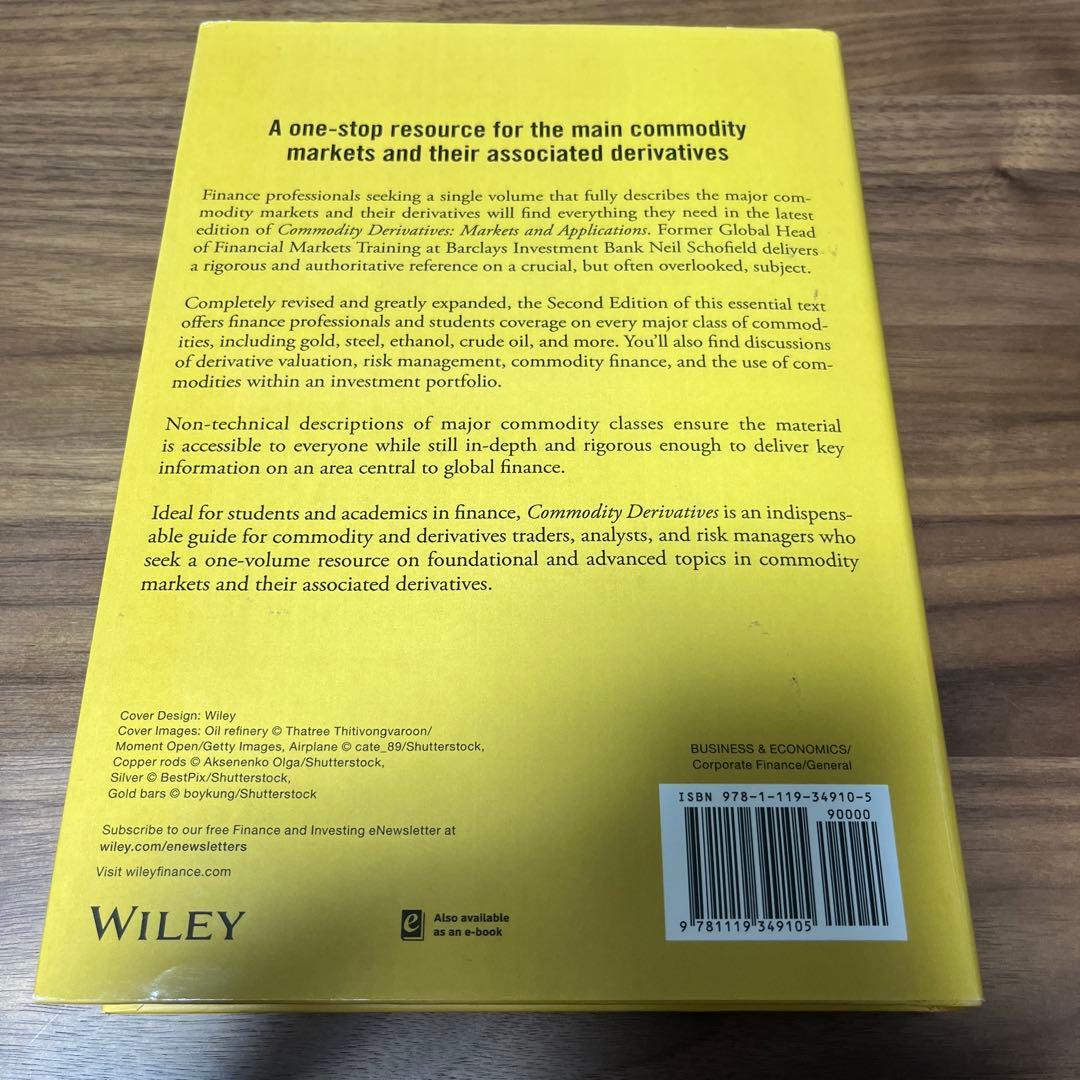 ビジネス・経済 Commodity Derivatives Market&application