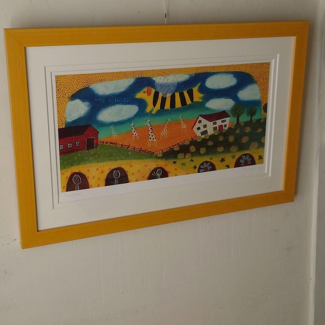 カレンホイプティング「ビードッグ、畑の上を飛ぶ」